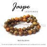 Jaspe leopardo, bola lisa 8mm