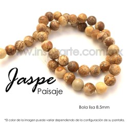 Jaspe paisaje, bola lisa 8.5mm