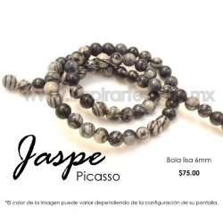 Jaspe Picasso, bola lisa 6mm