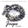Jaspe picasso, bola lisa 8mm