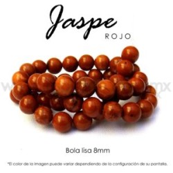 Jaspe Rojo bola lisa 8 mm