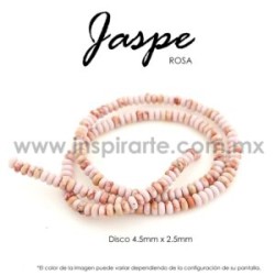 JASPE ROSA DISCO 4.5X2.5MM