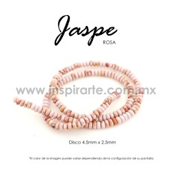 JASPE ROSA DISCO 4.5X2.5MM