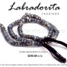 Labradorita dona facetada 4mm x 2.5mm