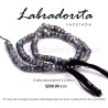 Labradorita dona facetada 4mm x 2.5mm