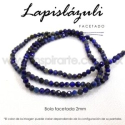Lapislázuli bola facetada 2mm