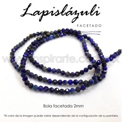Lapislázuli bola facetada 2mm