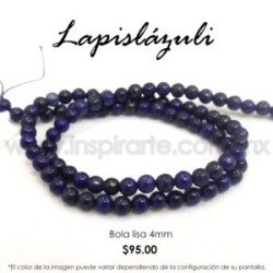 Lapislázuli, bola lisa 4mm