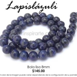 Lapislázuli, bola lisa 8mm