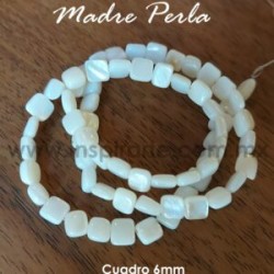 Madre perla, cuadro 6mm