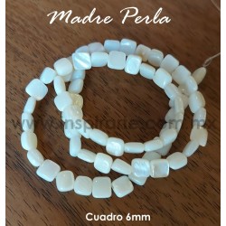 Madre perla, cuadro 6mm