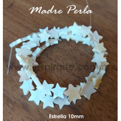 Madre perla, estrella 10mm