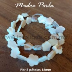 Madre perla, flor 12mm