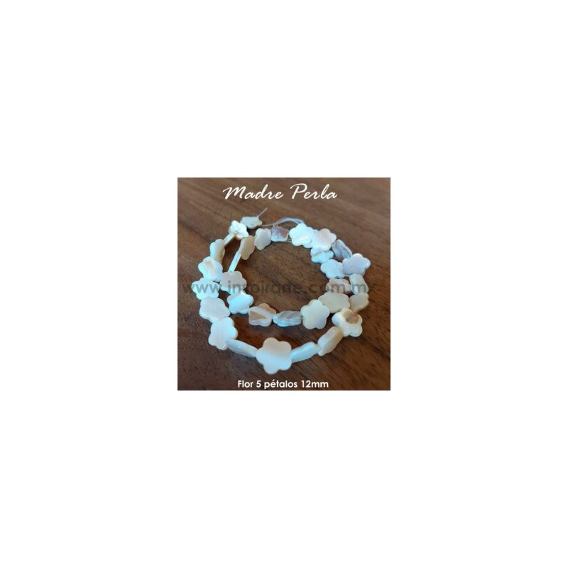 Madre perla, flor 12mm