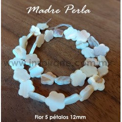 Madre perla, flor 12mm