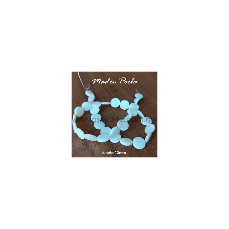 Madre perla, luneta 12mm