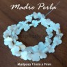 Madre perla, mariposa 11mm x 9mm
