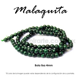 Malaquita bola lisa 4mm
