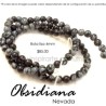Obsidiana nevada, bola lisa 4mm