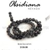 Obsidiana nevada, bola lisa 6mm