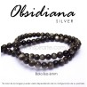 Obsidiana Silver, bola lisa 6mm