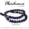 Obsidiana Silver, bola lisa 8mm