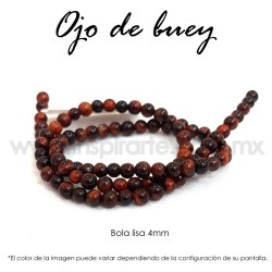 Ojo de buey, bola lisa 4mm