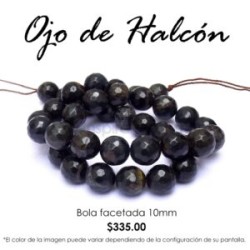 Ojo de Halcón, bola facetada 10mm