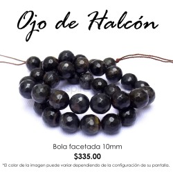 Ojo de Halcón, bola facetada 10mm