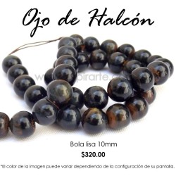 Ojo de halcón, bola lisa 10mm