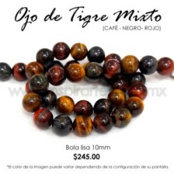 Ojo de Tigre mixto bola lisa 10 mm