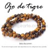 Ojo de tigre, bola lisa 6mm