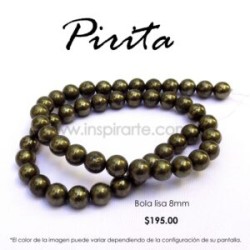 Pirita, bola lisa 8mm
