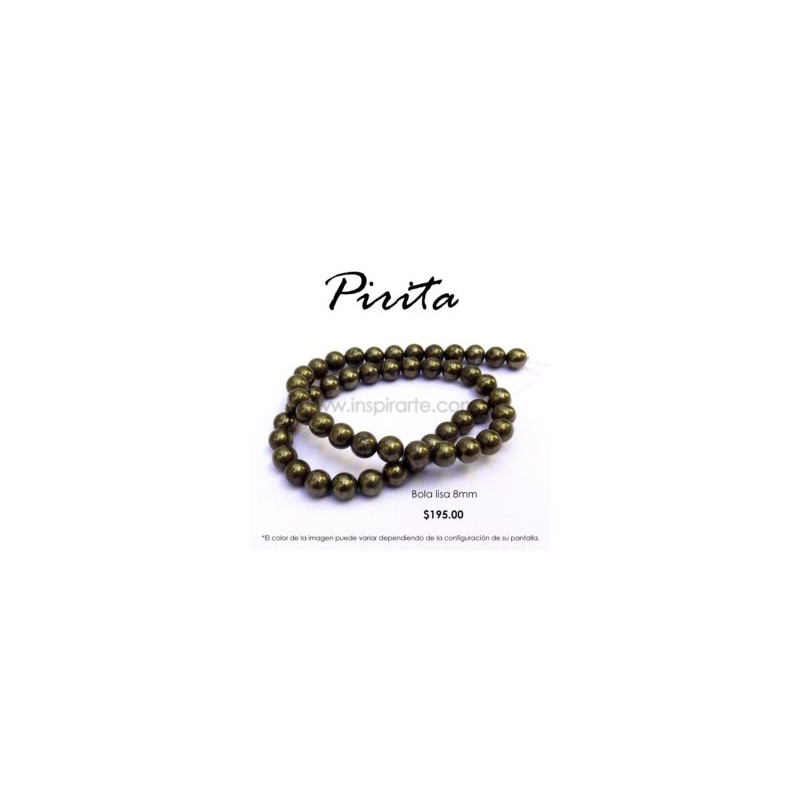 Pirita, bola lisa 8mm