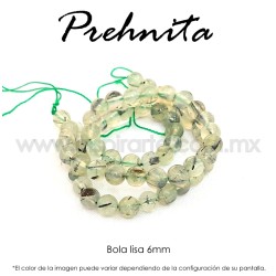Prehnita bola lisa 6mm