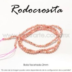 RODOCROSITA BOLA FACETADA 2MM