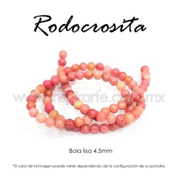 Rodocrosita bola lisa 4.5mm
