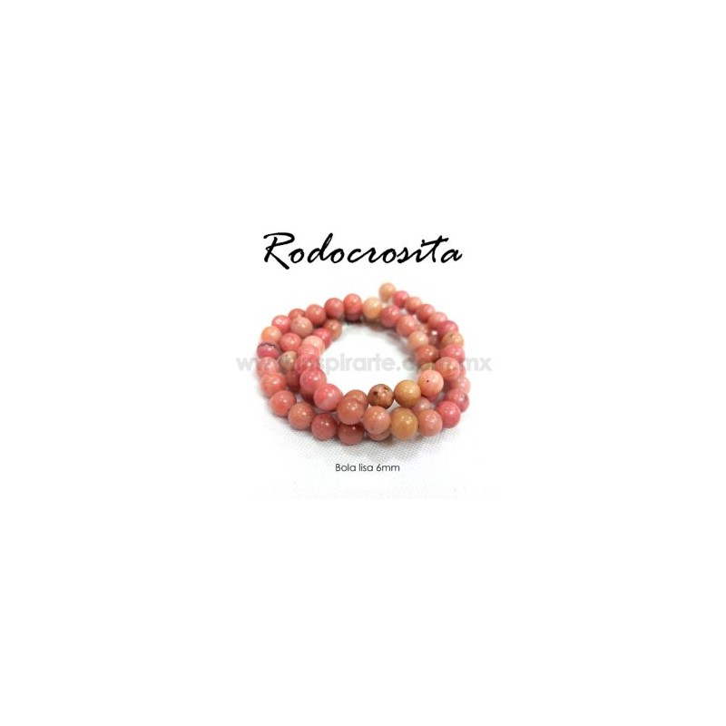 Rodocrosita bola lisa 6 mm