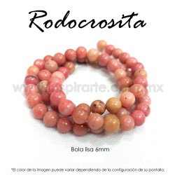 Rodocrosita bola lisa 6 mm