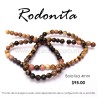 Rodonita, bola lisa 4mm