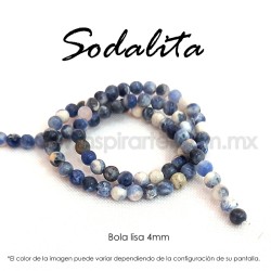 Sodalita bola lisa 4 mm