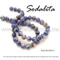 Sodalita, bola lisa 8mm