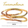 Turmalina dona facetada 3mm x 1.5mm
