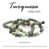 Turquesa africana bola lisa 6mm