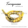 Turquesa amarilla bola 6mm