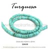 Turquesa dona 4.5mm x 2mm