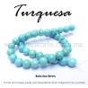 Turquesa, bola lisa 8mm