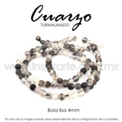 Cuarzo turmalinado bola lisa 4mm
